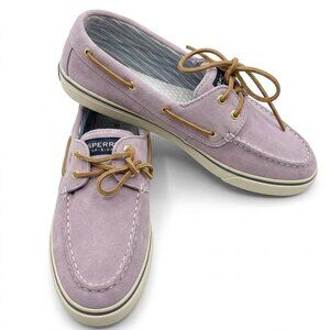 Pink Sperry nautical shoes, size 8.5 W